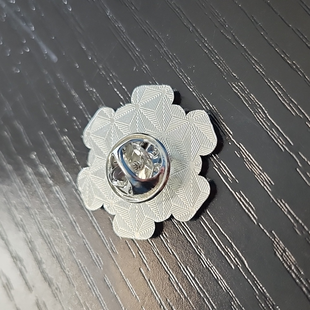 Snowflake Enamel Pin - Picture 2 of 3